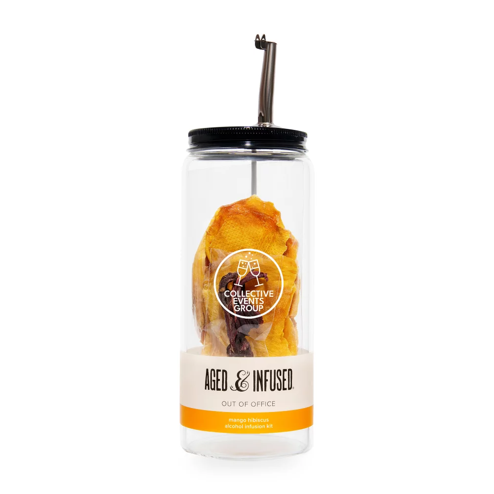 Kit de infusion pour cocktail ou mocktail à faire soi-même Aged & Infused - Hors du bureau - Transparent