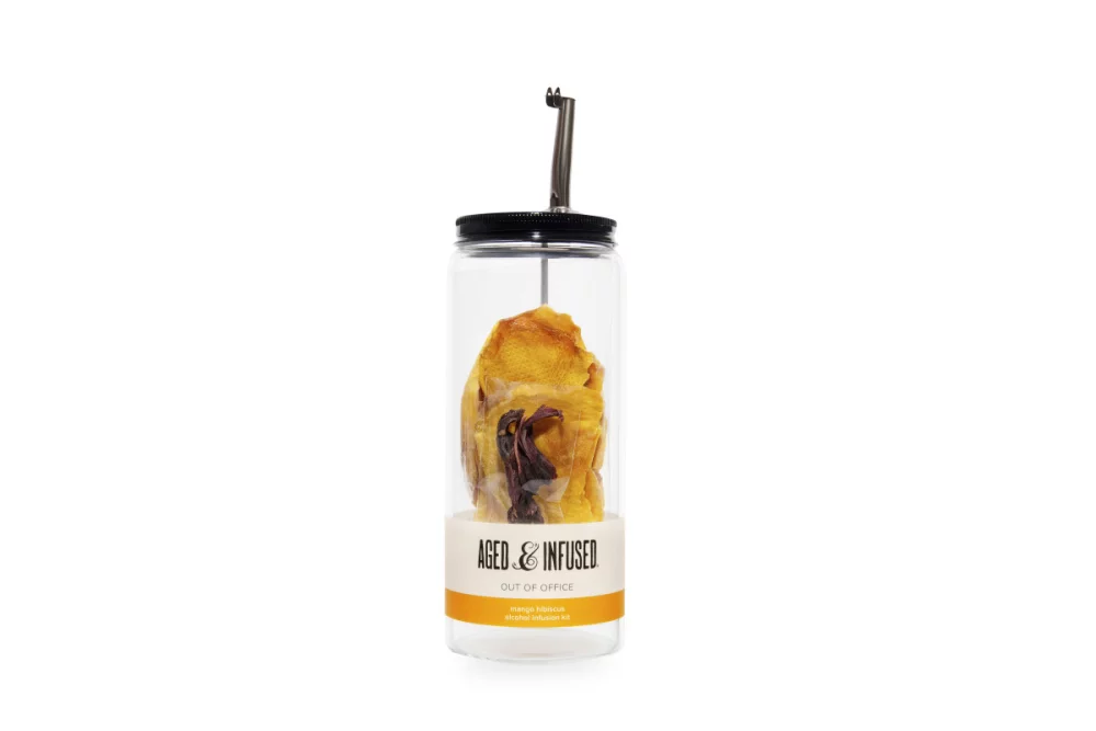 Kit de infusion pour cocktail ou mocktail à faire soi-même Aged & Infused - Hors du bureau - Transparent