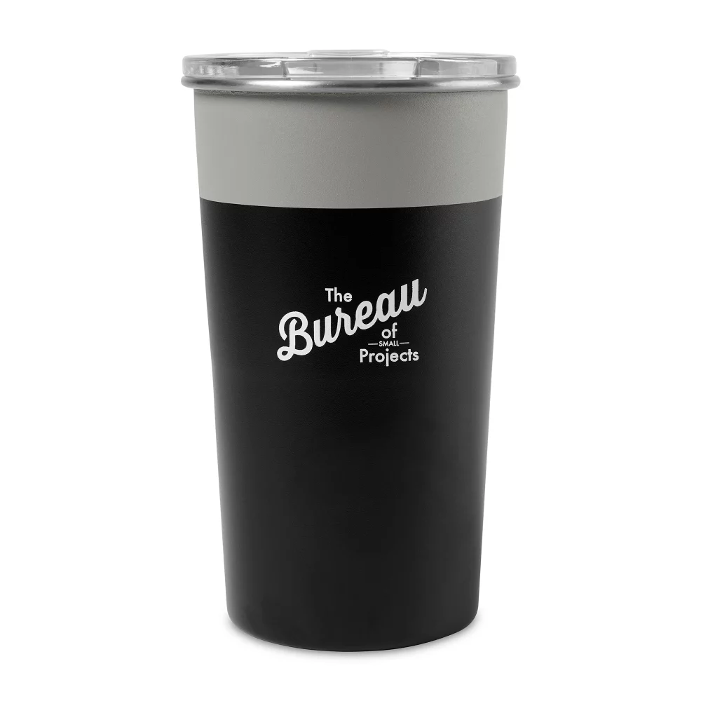 Arlo Colorblock Stainless Steel Tumbler - 20 Oz. - Warm Grey-Black