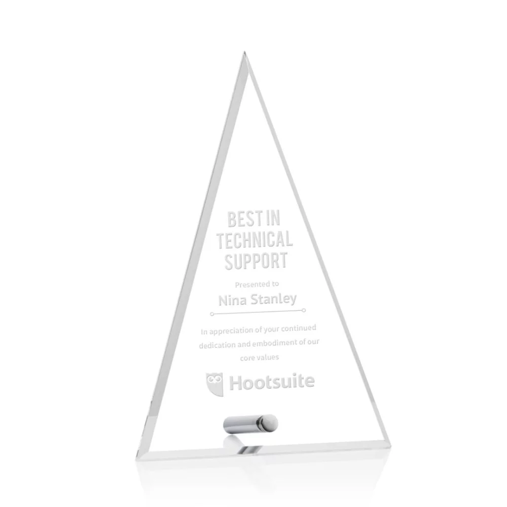 Tour Polaris - Acrylique/Argent 7" de hauteur