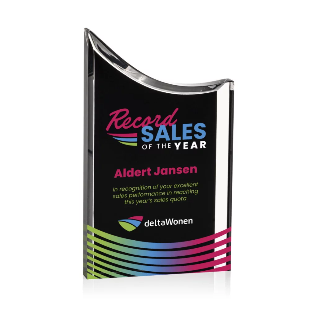 VividPrint™ Award - Chiswick/Black 7½"