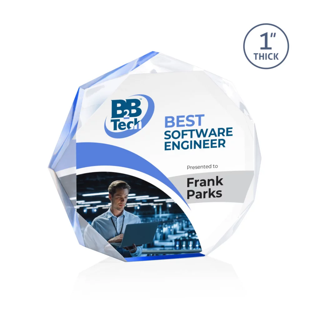 VividPrint™ Award - Piedmont/Blue 5"