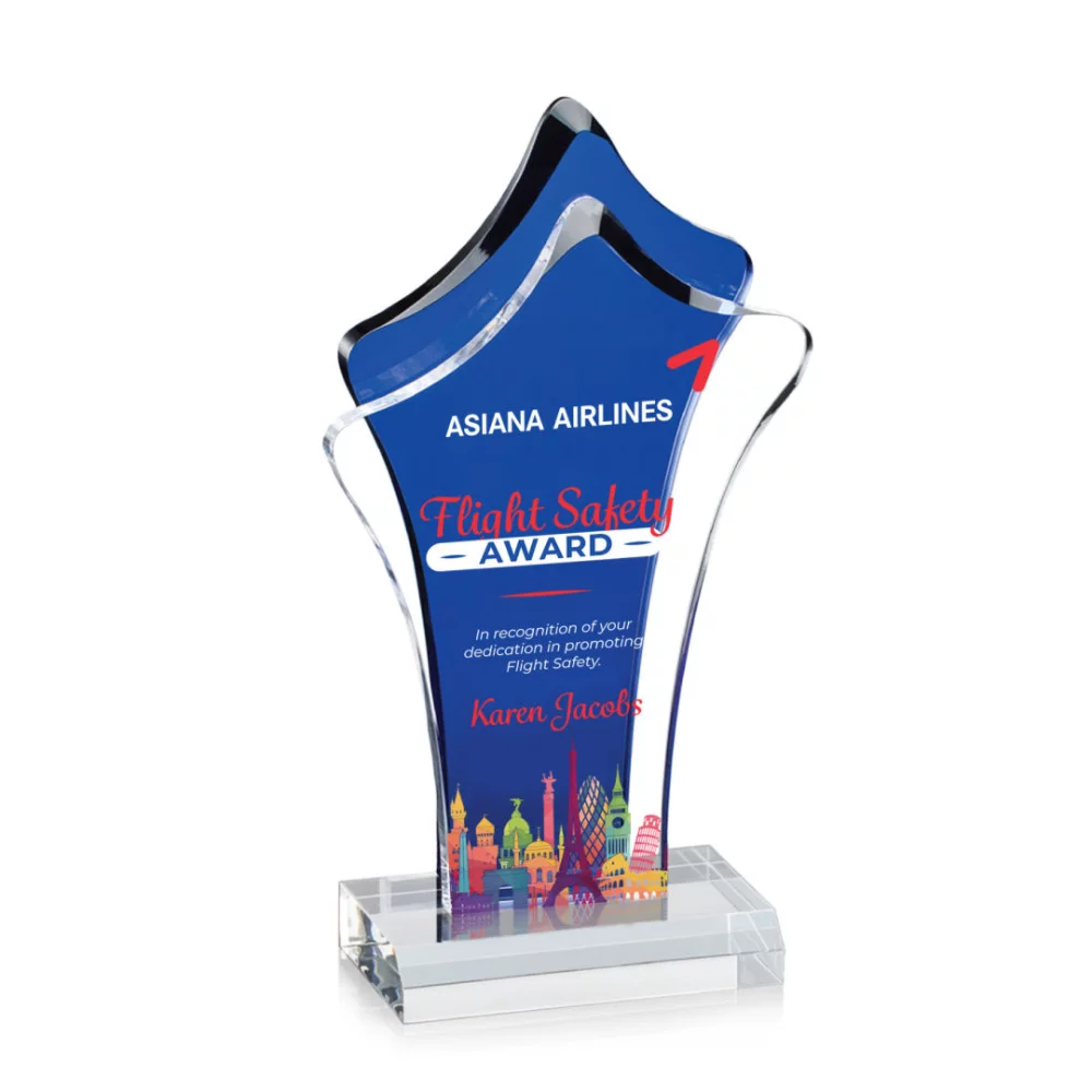 VividPrint™ Award - Tonga/Blue 8¼"
