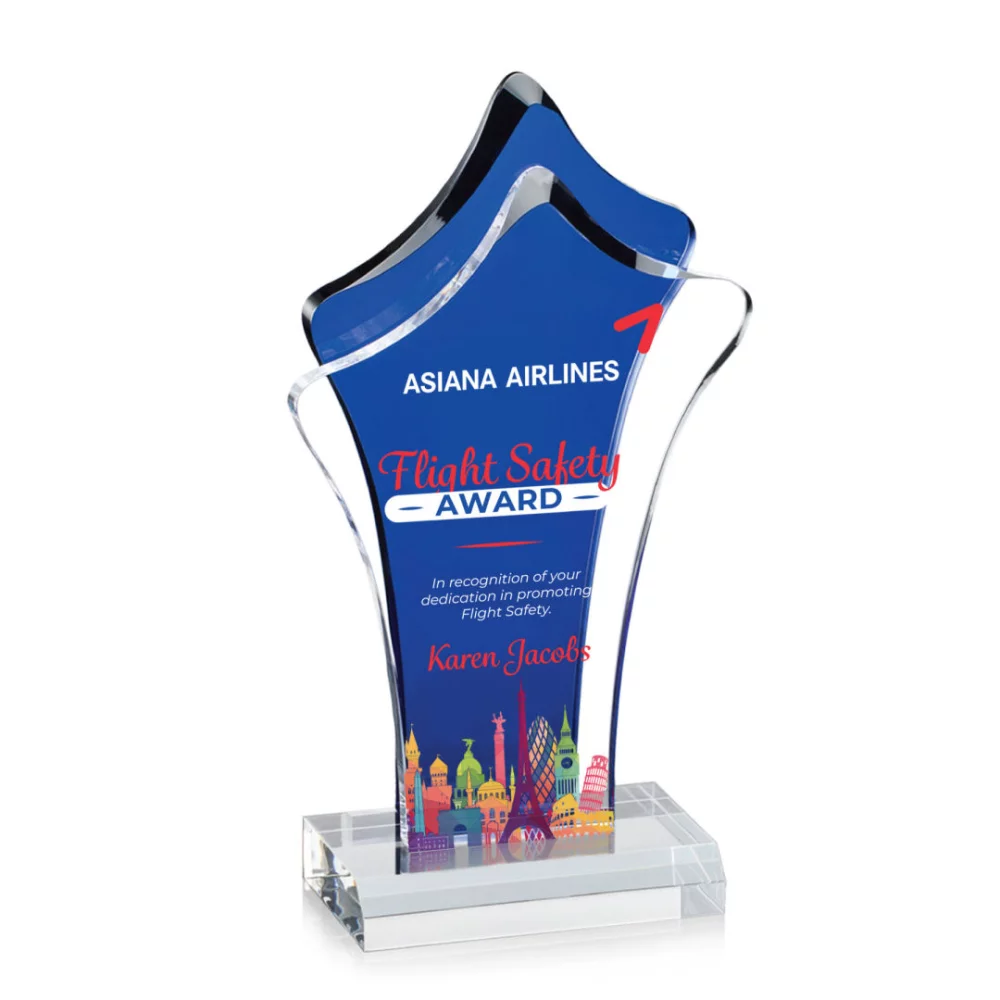 VividPrint™ Award - Tonga/Blue 9¾"