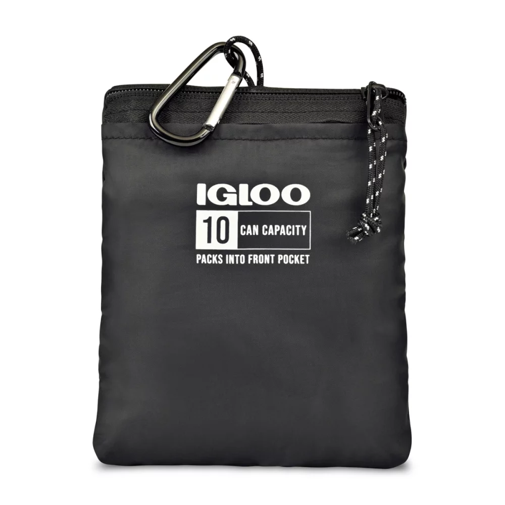 Igloo® Packable Puffer 10-Can Cooler Bag - Black