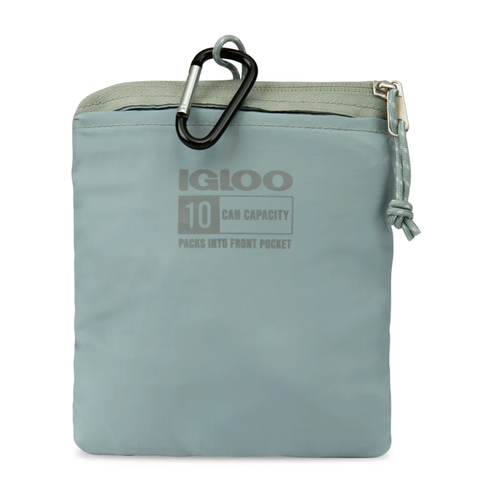 Igloo® Packable Puffer 10-Can Cooler Bag - Aqua Gray