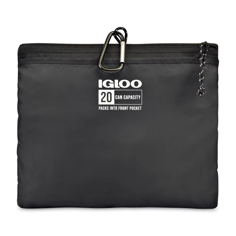 Igloo® Packable Puffer 20-Can Cooler Bag - Black