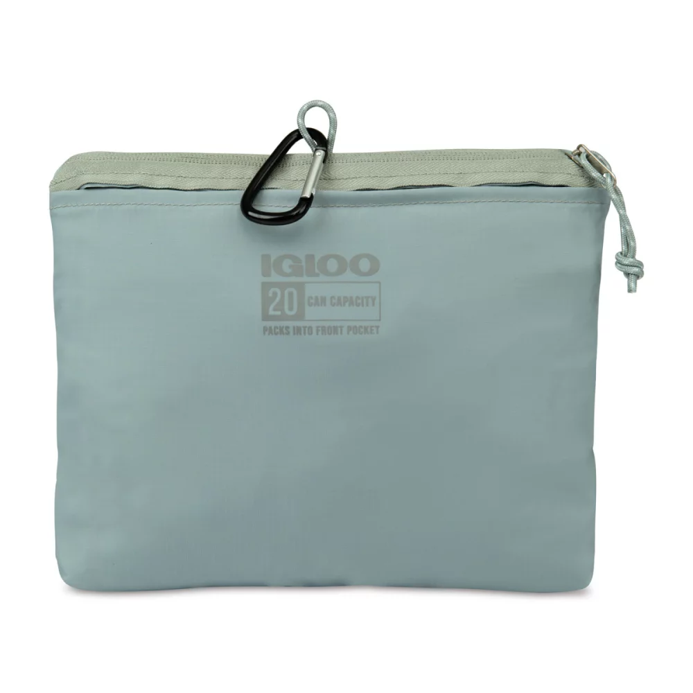 Igloo® Packable Puffer 20-Can Cooler Bag - Aqua Gray