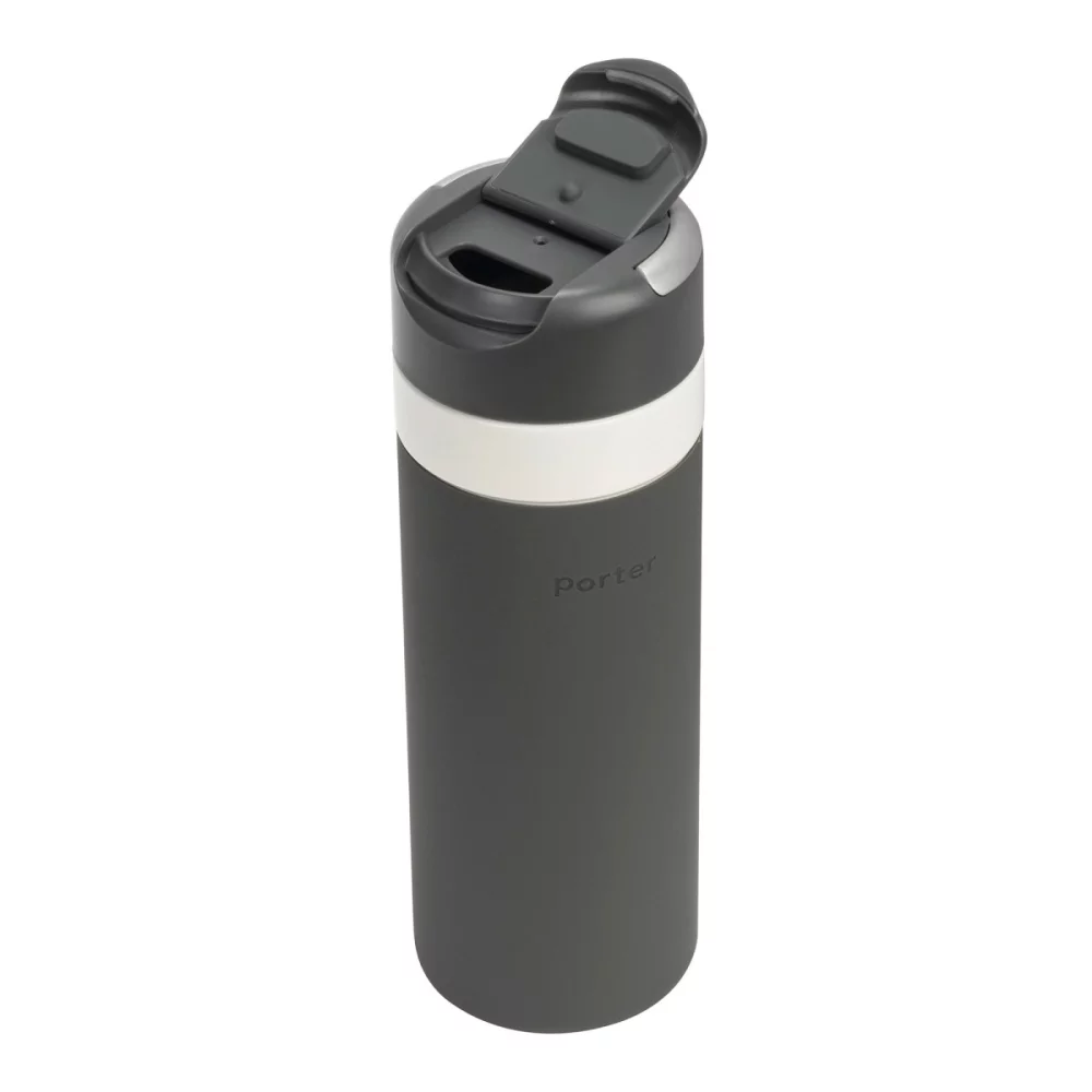 W&P Drink Through Insulated Ceramic Bottle -20 oz - Charcoal