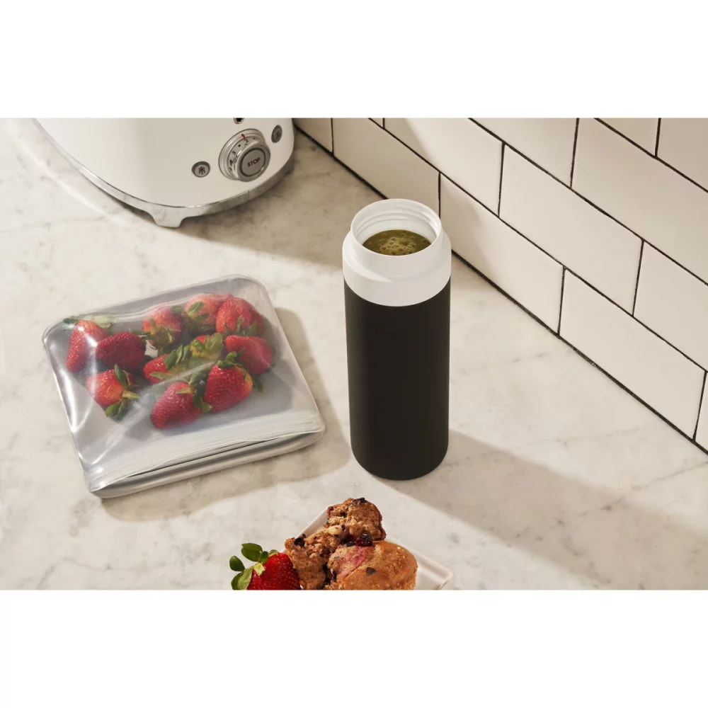 Bouteille en céramique isolée W&P Drink Through - 20 oz - Charbon