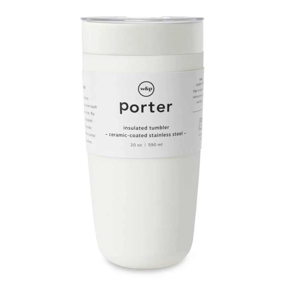 Gobelet isolé en céramique W&P - 20 oz - Crème