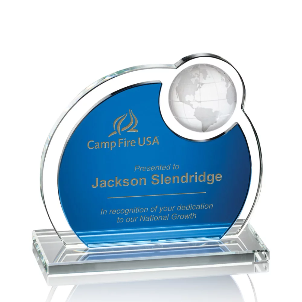 Prix Riccarda Globe - Bleu/Starfire 8"