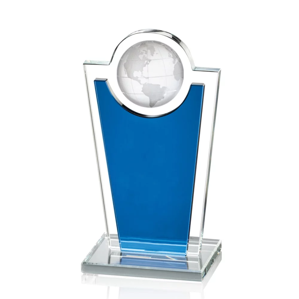 Fabiola Globe Award - Blue/Starfire 8"