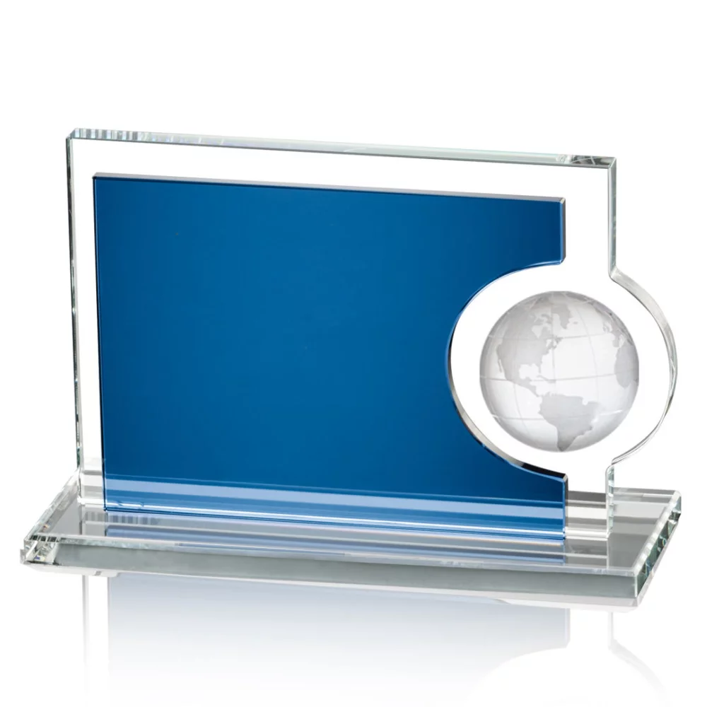 Calvina Globe Award - Blue/Starfire 9½"