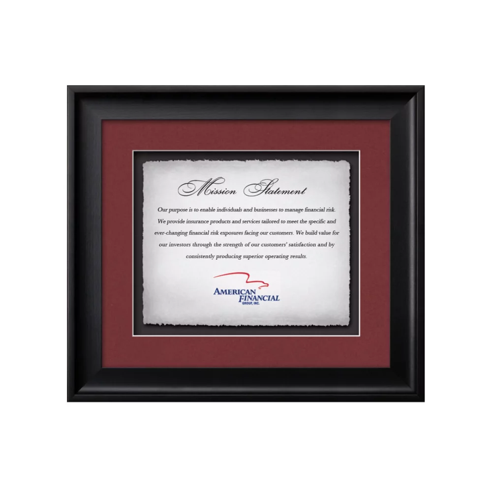 Heidelberg/VividPrint™ - Black/Burgundy 15½"x17½"