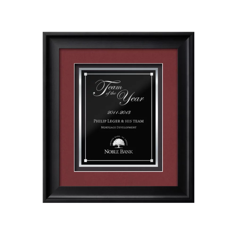 Heidelberg/Gemini - Noir/Bordeaux 15½"x17½"