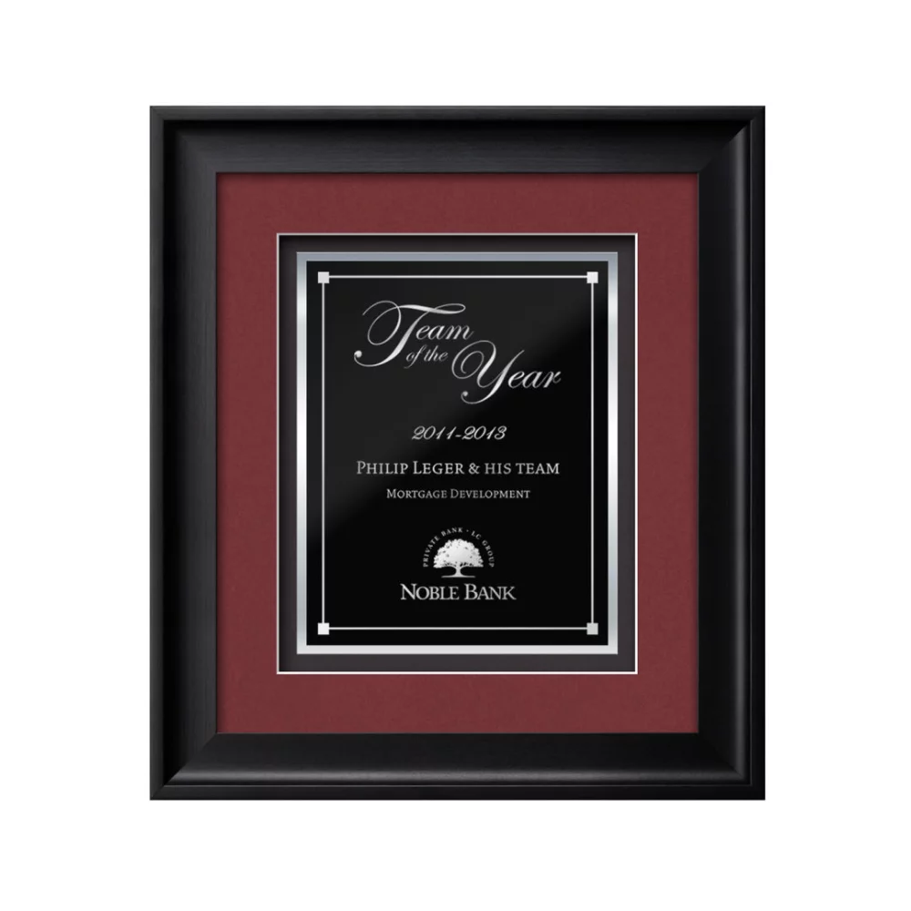 Heidelberg/Gemini - Noir/Bordeaux 16½"x19½"
