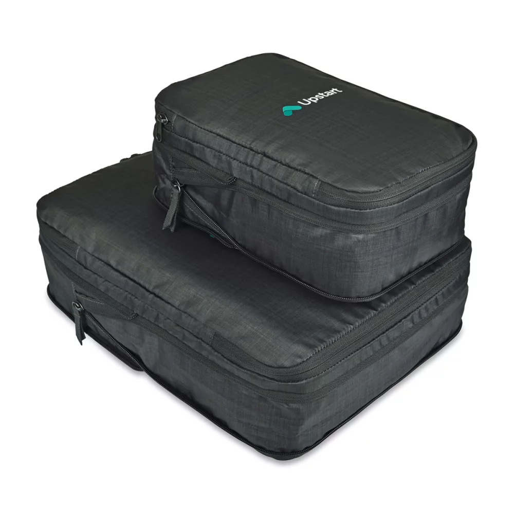 Alba Compression Packing Cube Set - Black Sand