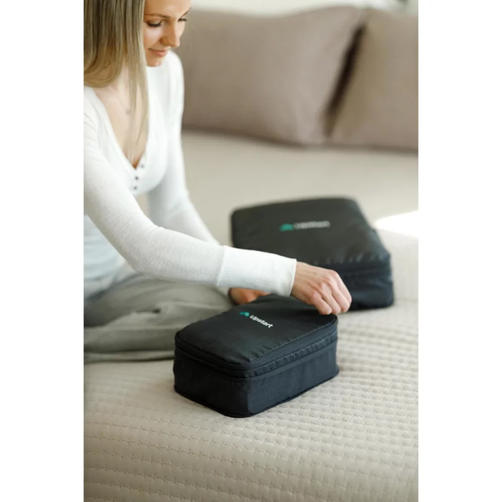 Ensemble de cubes de rangement compressibles Alba - Sable noir