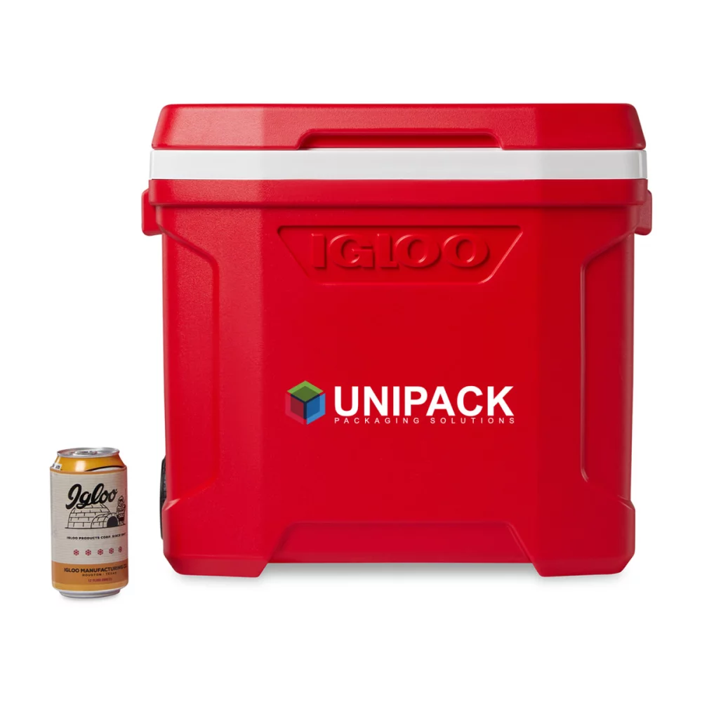 Igloo® Profile II 28 Qt Roller Cooler - Blanc-Rouge Star