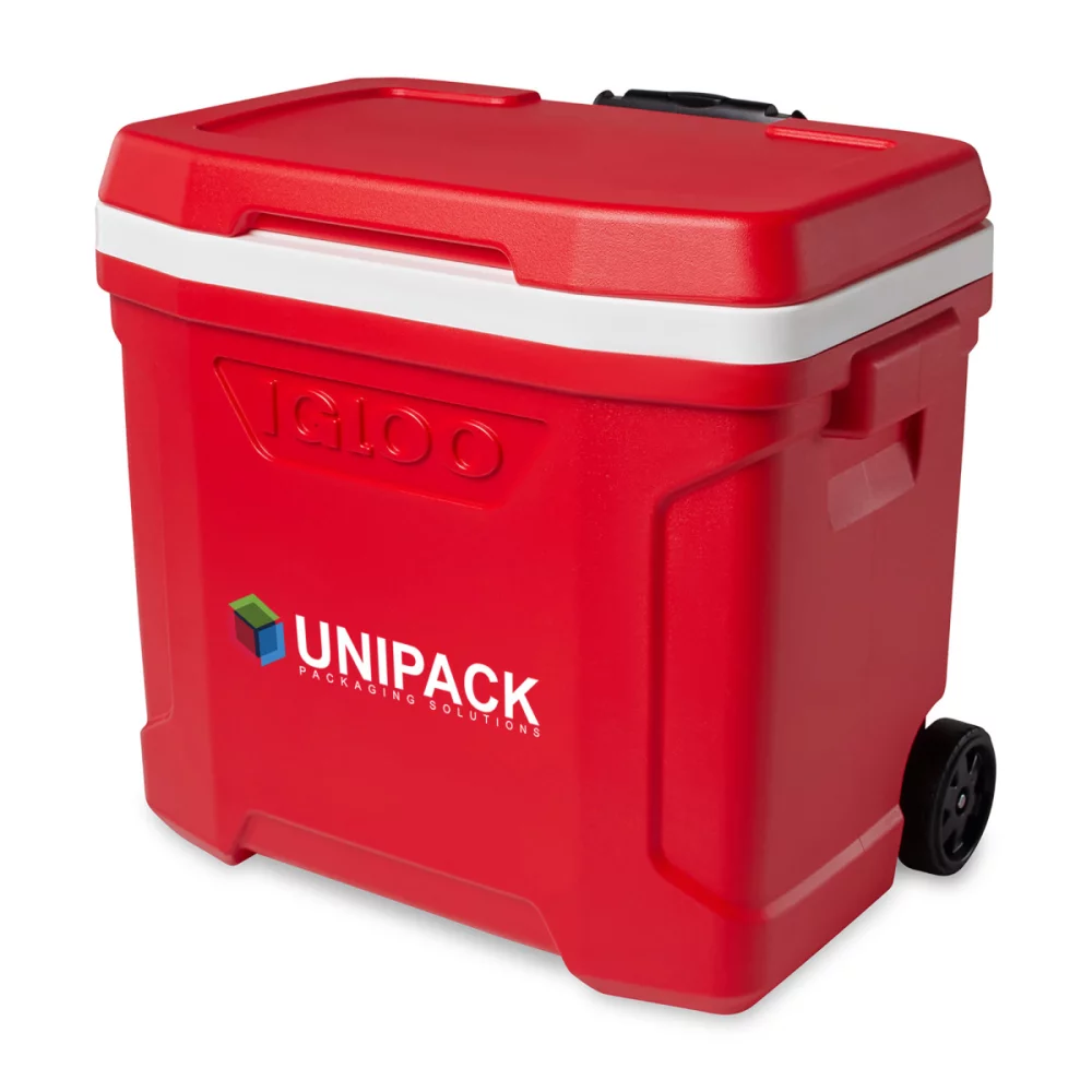 Igloo® Profile II 28 Qt Roller Cooler - Blanc-Rouge Star
