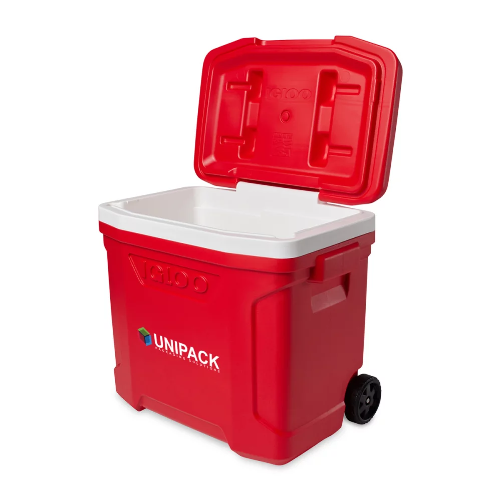Igloo® Profile II 28 Qt Roller Cooler - Blanc-Rouge Star