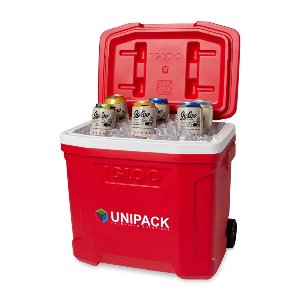 Igloo® Profile II 28 Qt Roller Cooler - Blanc-Rouge Star