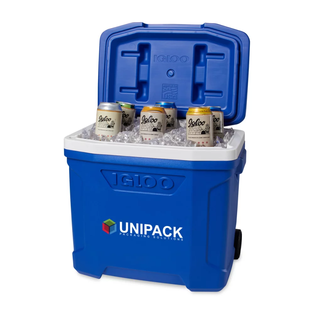 Igloo® Profile II 28 Qt Roller Cooler - Blanc-Bleu Majestueux