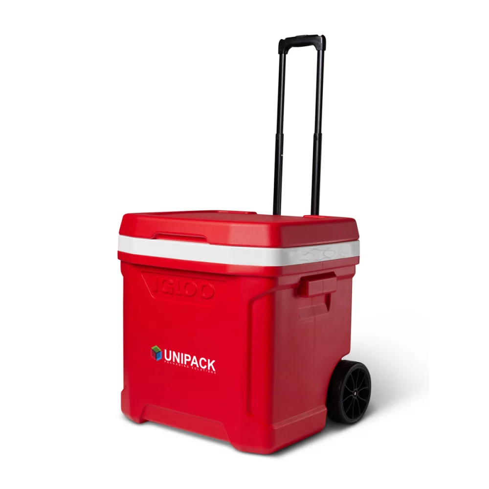 Igloo® Profile II 60 Qt Roller Cooler - Blanc-Rouge Star