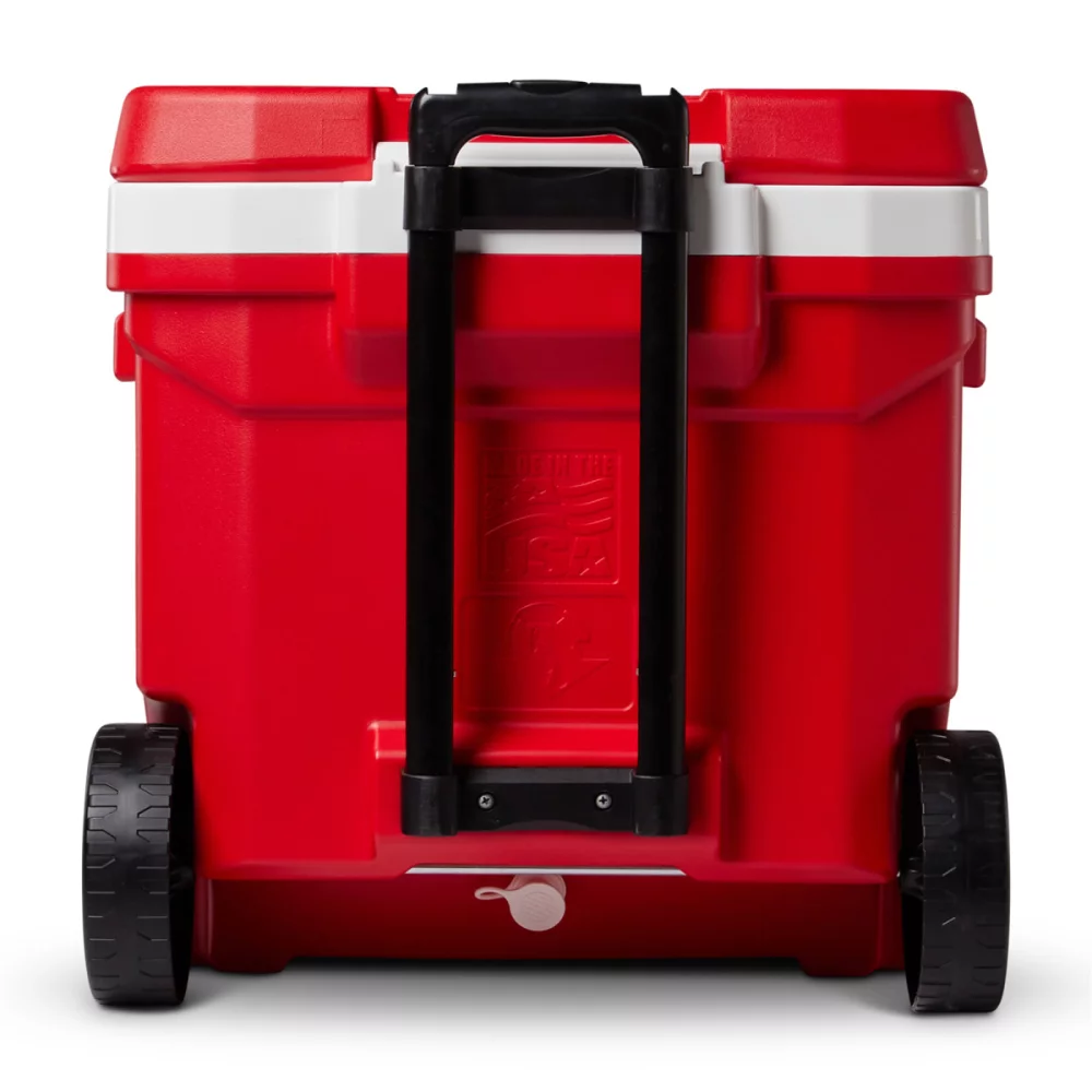 Igloo® Profile II 60 Qt Roller Cooler - Blanc-Rouge Star