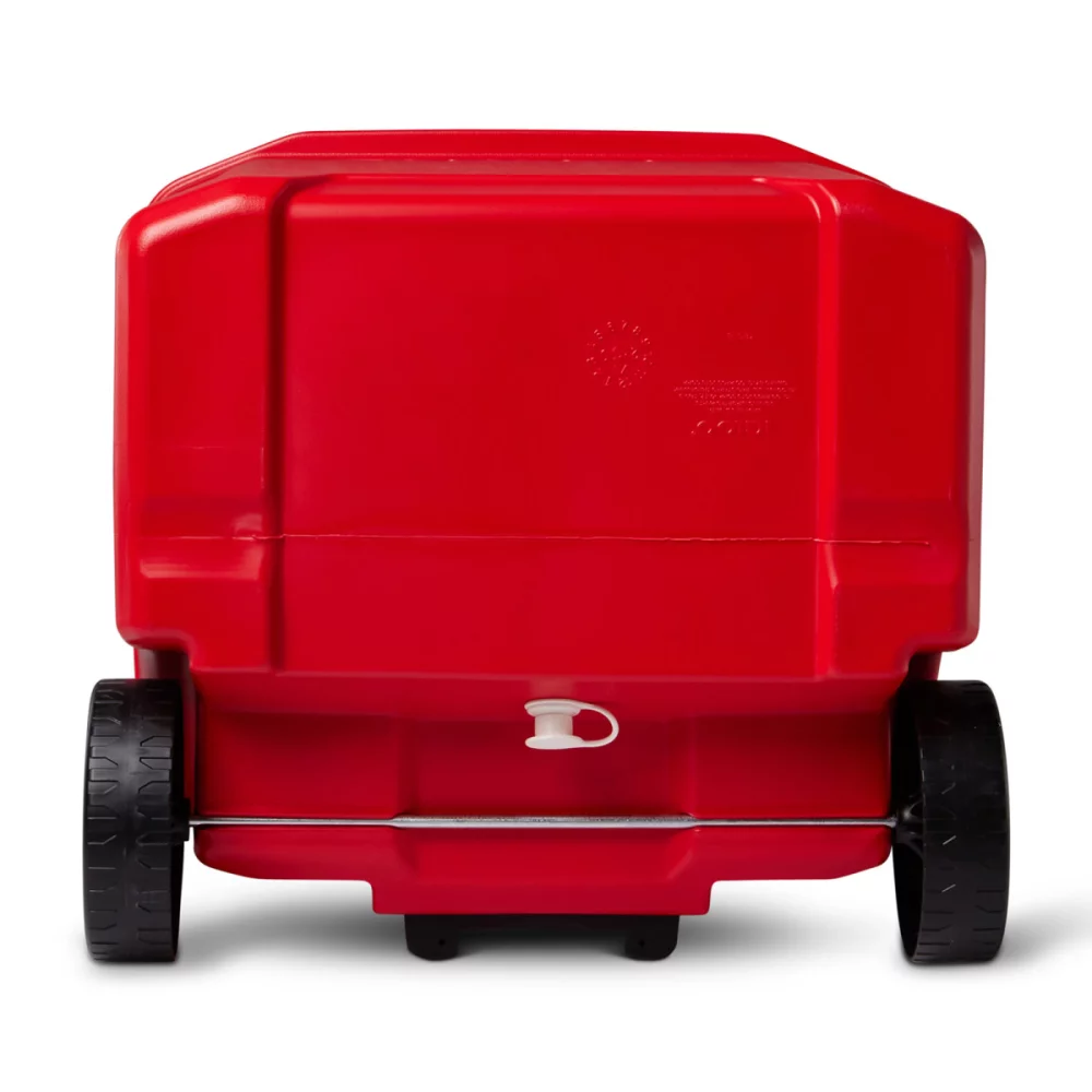Igloo® Profile II 60 Qt Roller Cooler - White-Red Star