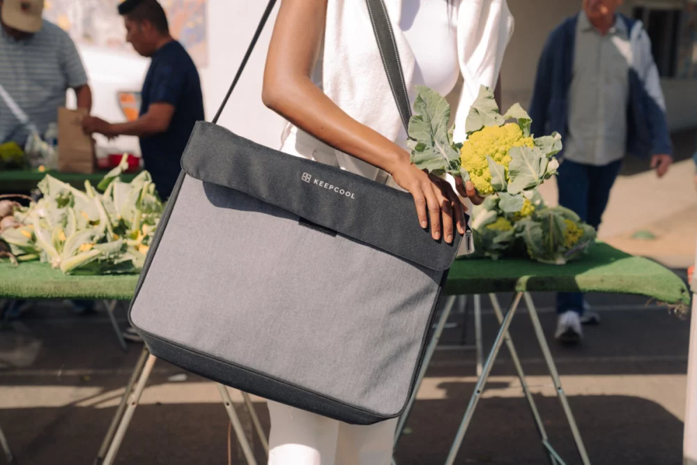 Sac isotherme messager Oslo KEEPCOOL® - Noir cendré