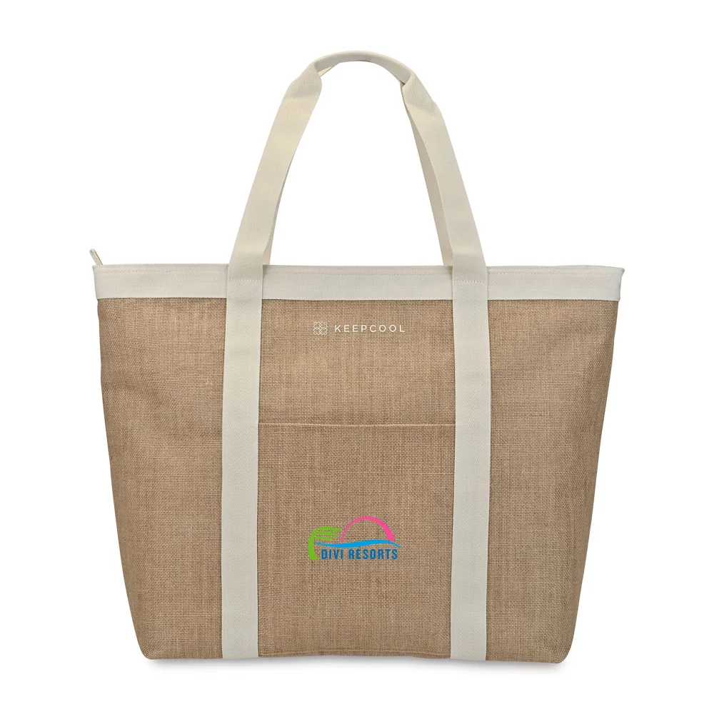 KEEPCOOL® Nairobi Jute Shopper Cooler - Natural