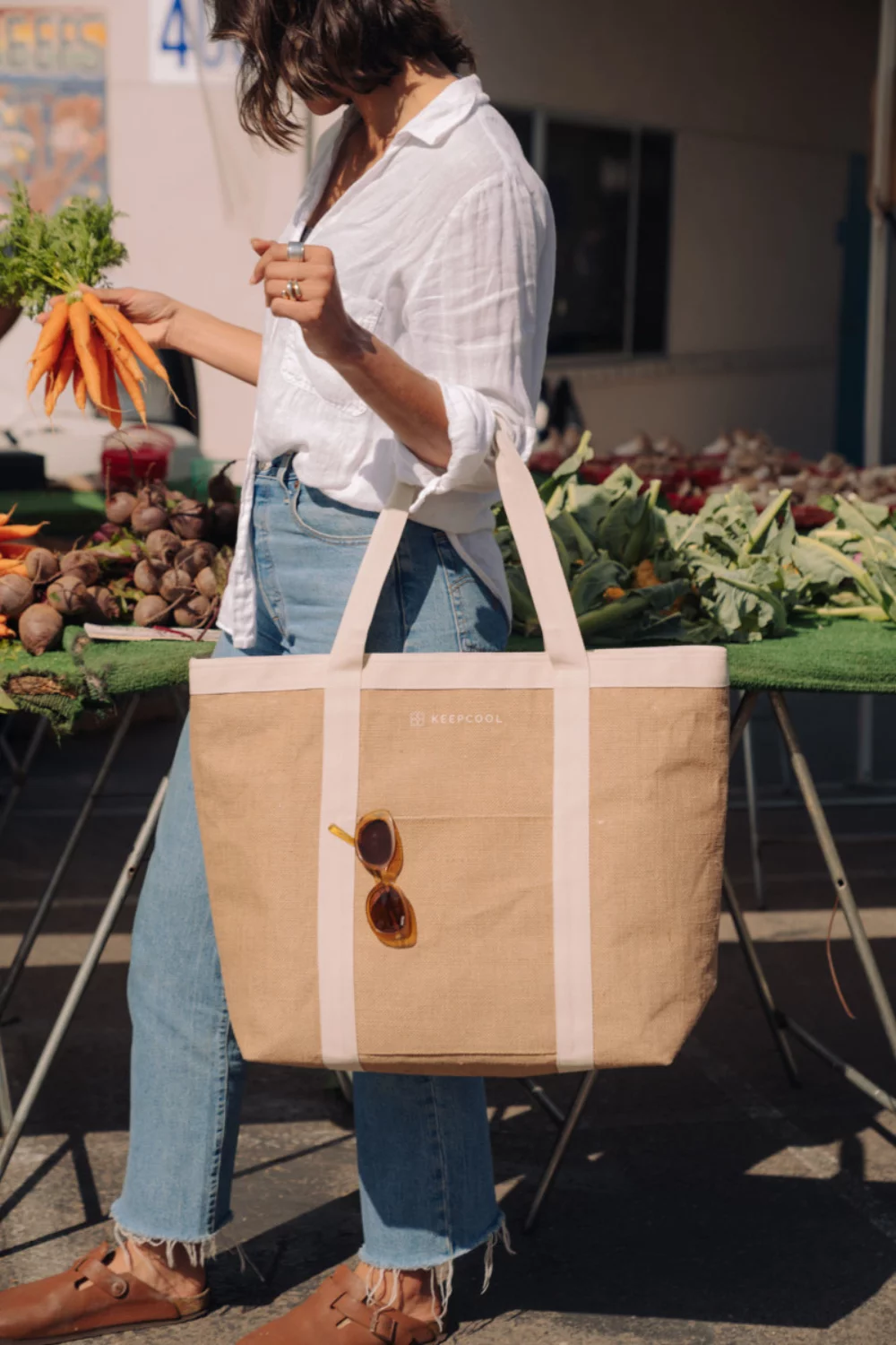 KEEPCOOL® Nairobi Jute Shopper Cooler - Natural