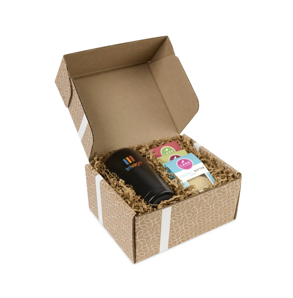 All Is Bright Lark Cookies & Tumbler Gift Box - Matte Black