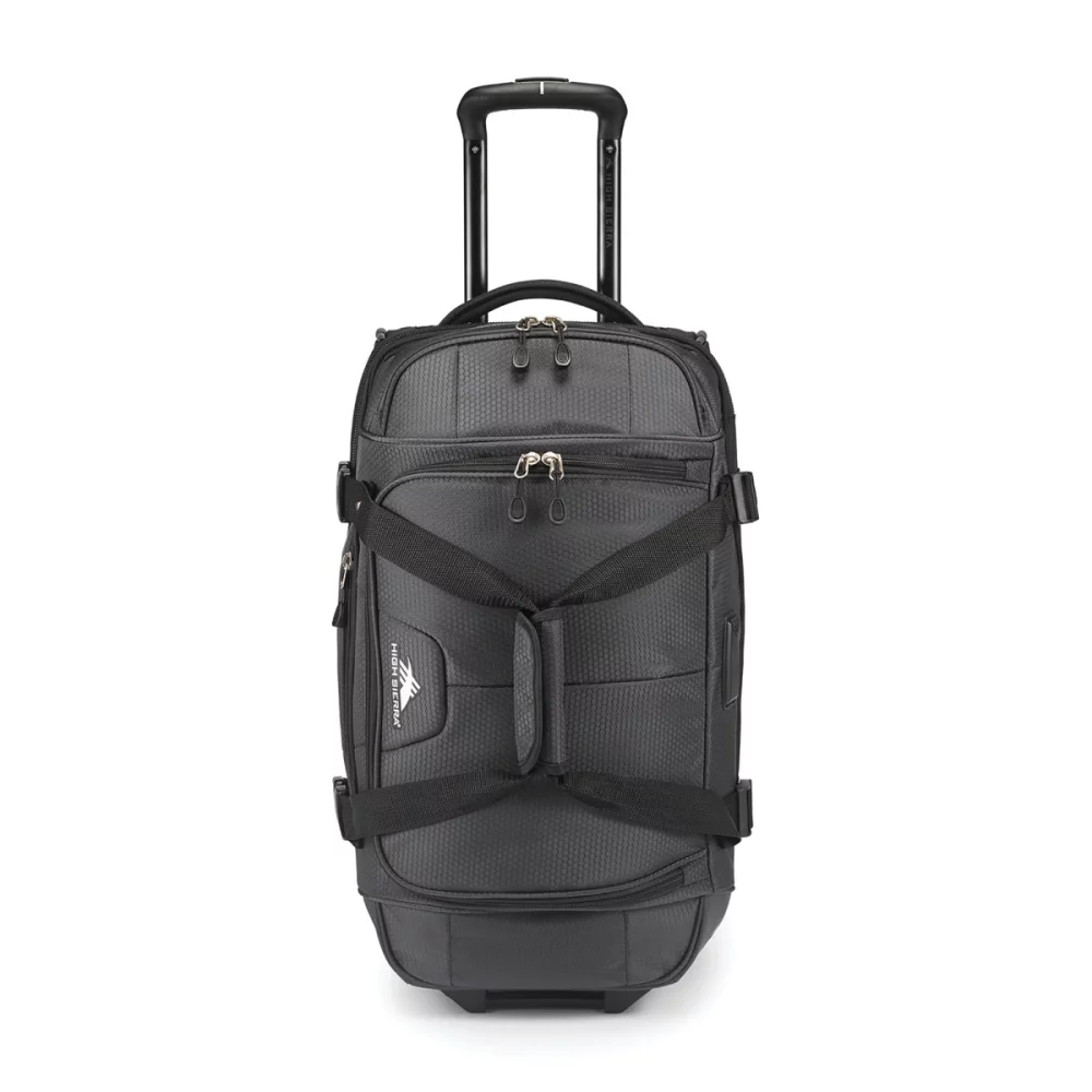 Sac de voyage à roulettes High Sierra® Fairlead 22" à fond déroulant - Mercure-Noir