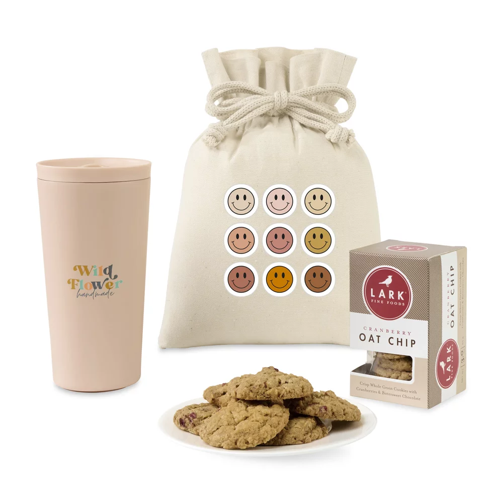 Ensemble cadeau Sip, Snack & Inspire - Pêche claire