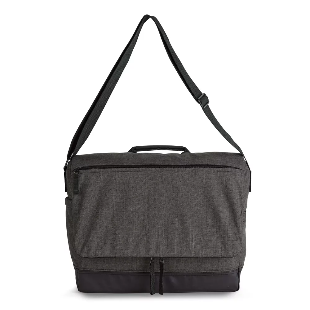 Sac messager pour ordinateur portable Heritage Supply Tanner - Gris anthracite-noir