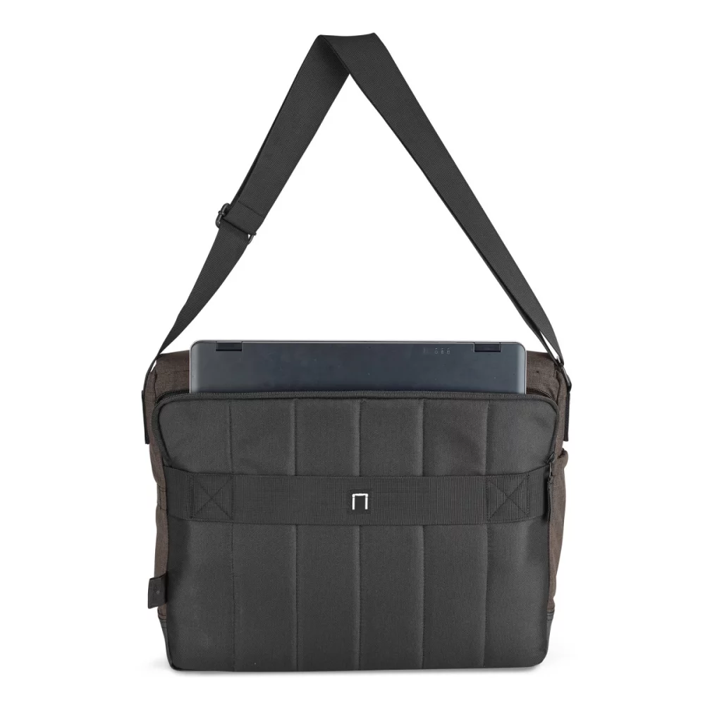 Sac messager pour ordinateur portable Heritage Supply Tanner - Gris anthracite-noir