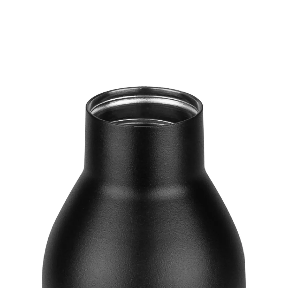 Ensemble cadeau bouteille de vin et gobelet MiiR® - Poudre noire