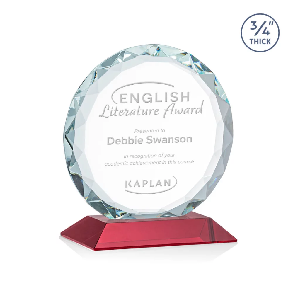 Centura Award - Starfire/Red 5½" Diam