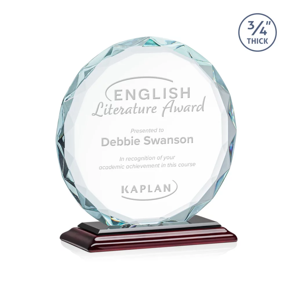 Centura Award - Starfire/Rosewood 6½" Diam