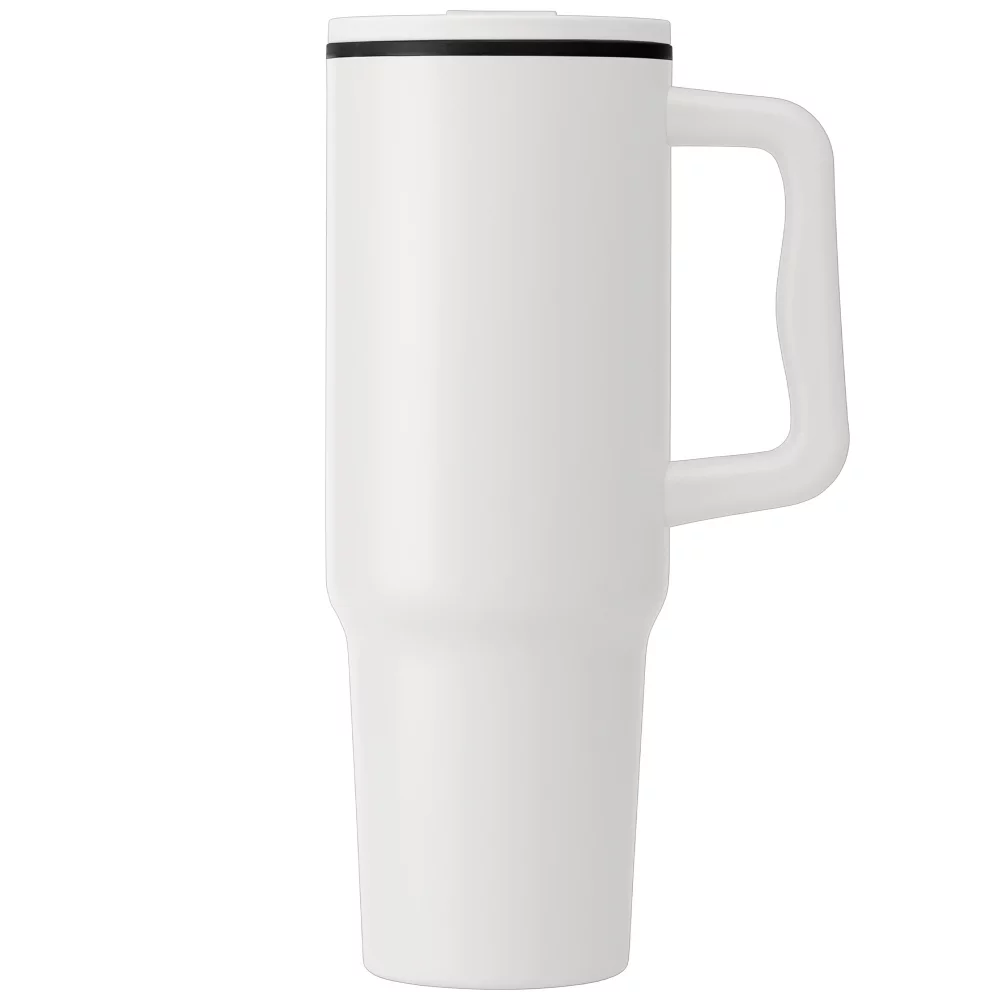 Polar - 40 oz. Stainless Steel Tumbler with Plastic Liner and Straw