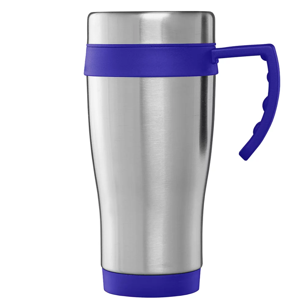Legend Plus - Mug de voyage en acier inoxydable de 16 oz avec poignée