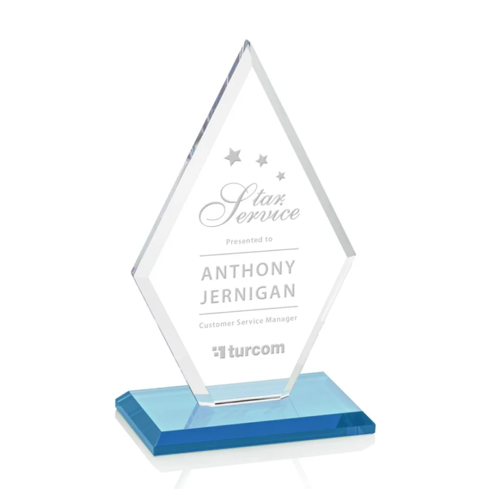 Tuscany Award - Starfire/Sky Blue 8"