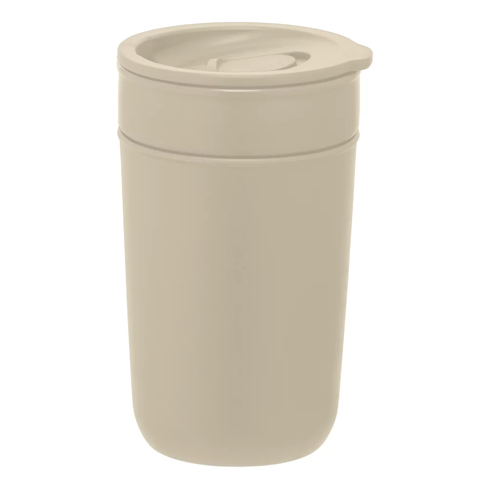 Danube - Gobelet en céramique de 12 oz avec extérieur et couvercle en plastique recyclé - ColorJet