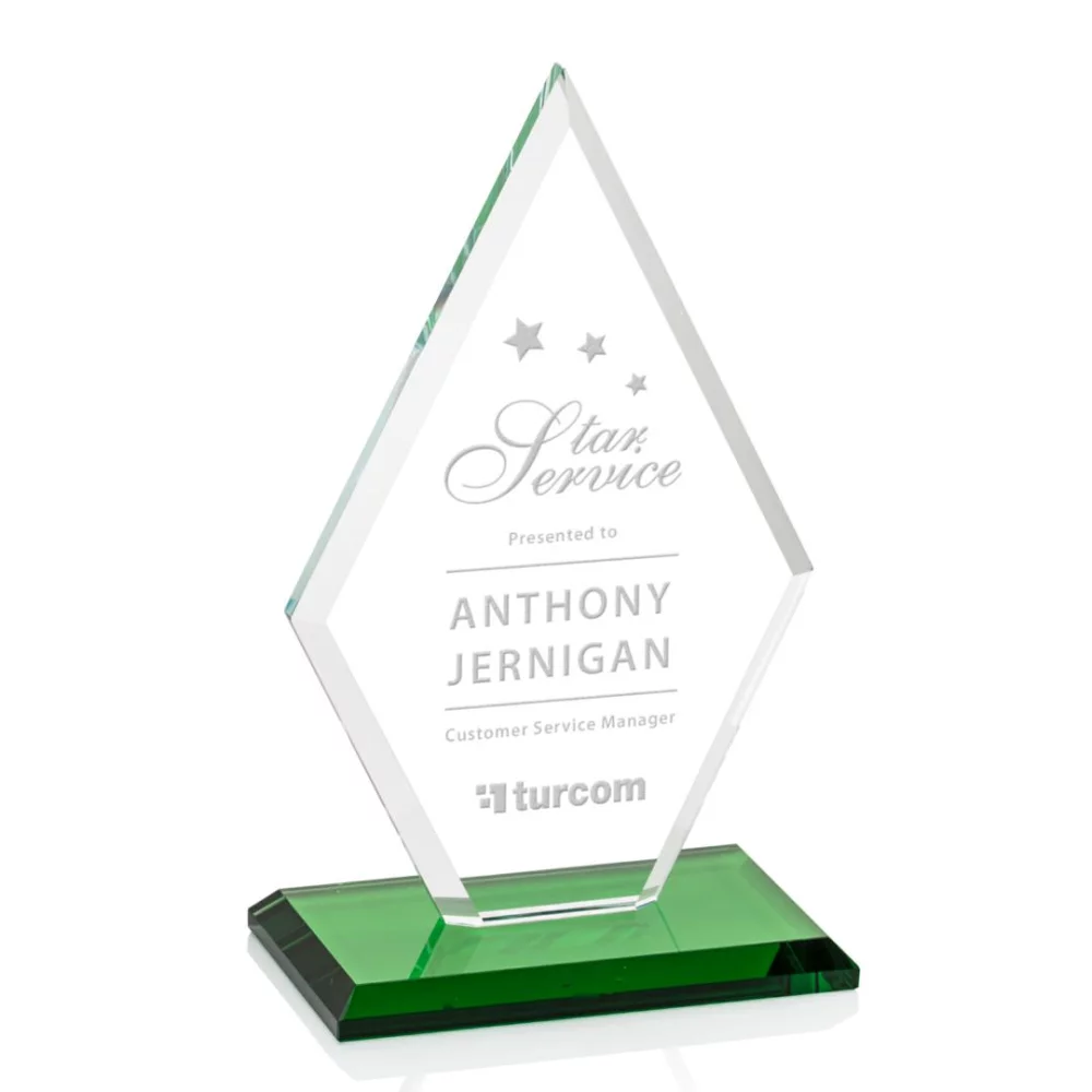 Tuscany Award - Starfire/Green 9½"