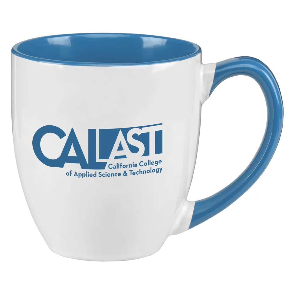 Tasse bistro en céramique bicolore de 16 oz