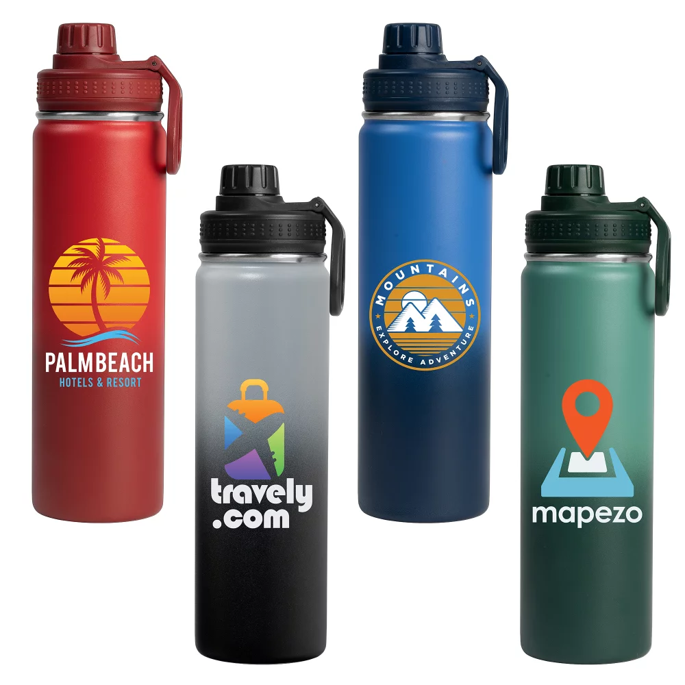 Alaska Ombre - 25 oz. Stainless Steel Double Wall Water Bottle - ColorJet
