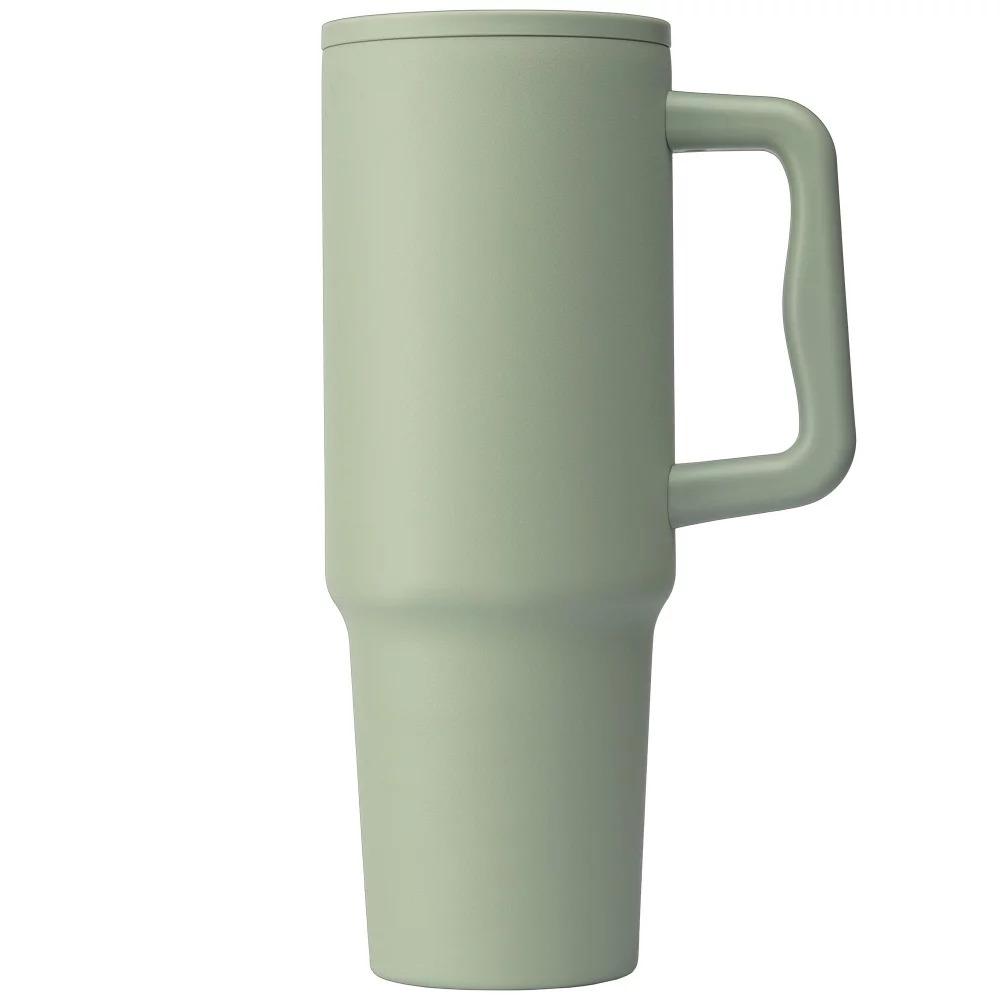Polar Pro - Gobelet en acier inoxydable recyclé à double paroi de 40 oz avec paille - Laser